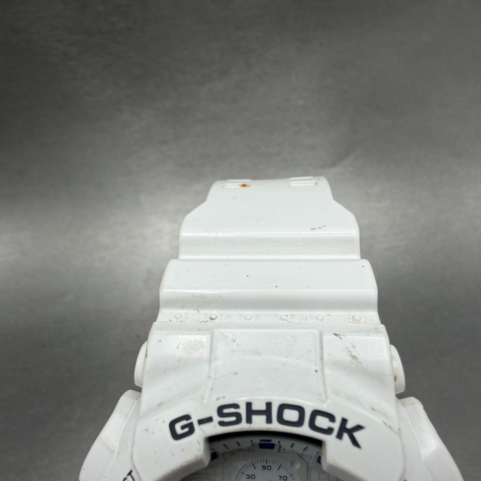 Casio G-Shock Watch Men 51mm Analog Digital White Alarm Chrono Round GA-100A4