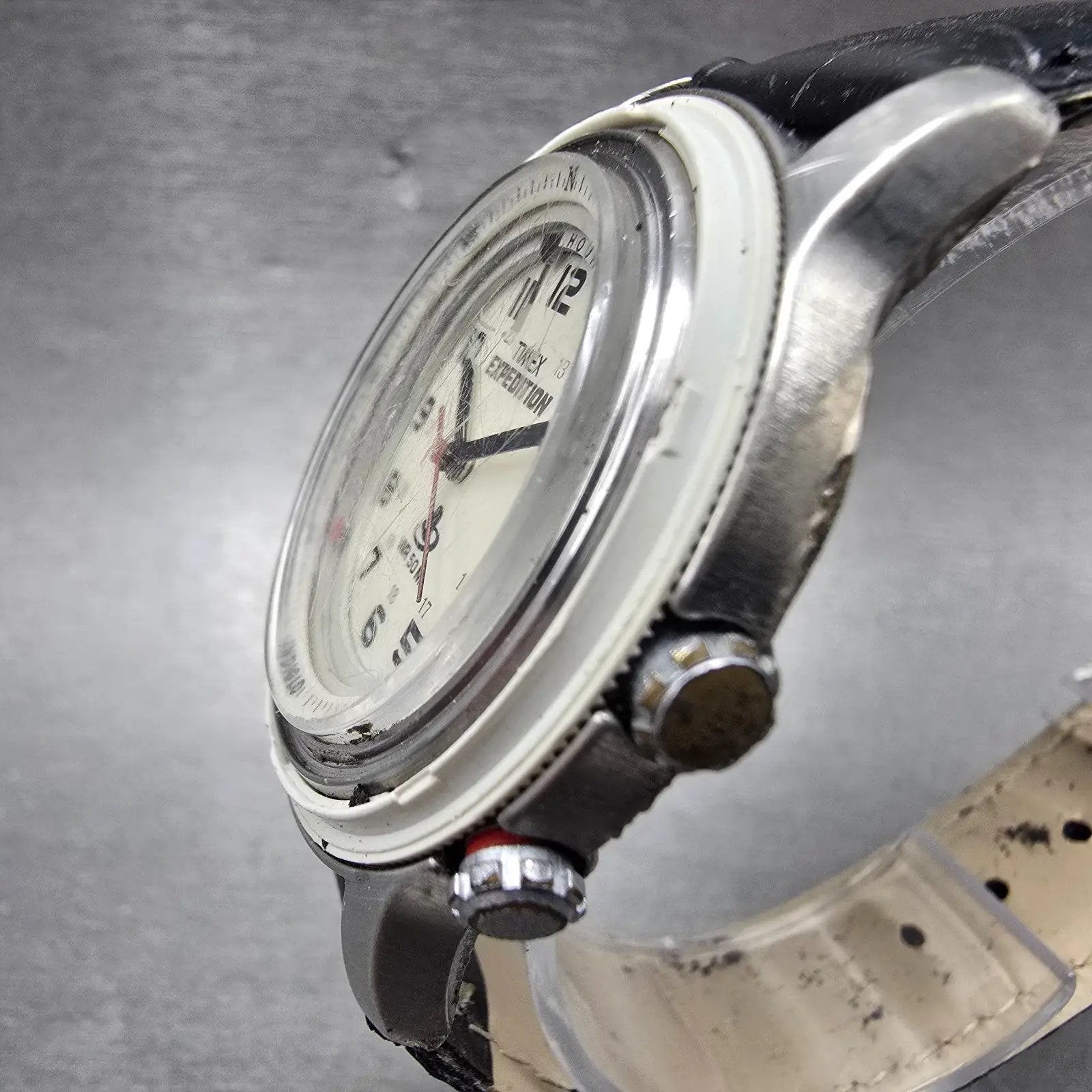 Timex Shenmue Watch Men 39mm Cream Dial Silver Tone Date Alarm READ!!!! New Batt4