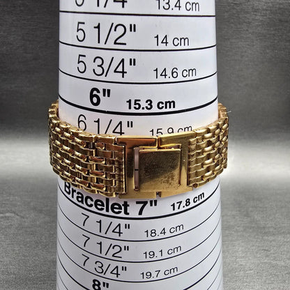 Seiko SQ Tank Watch Men 31mm Brown Dial Gold Tone Daydate 2633-5029 New Battery9