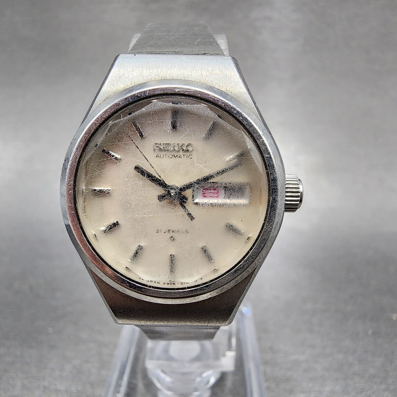 Seiko Automatic watch Women 25mm Silver Dial Silver Tone Daydate 29060090 Runs0