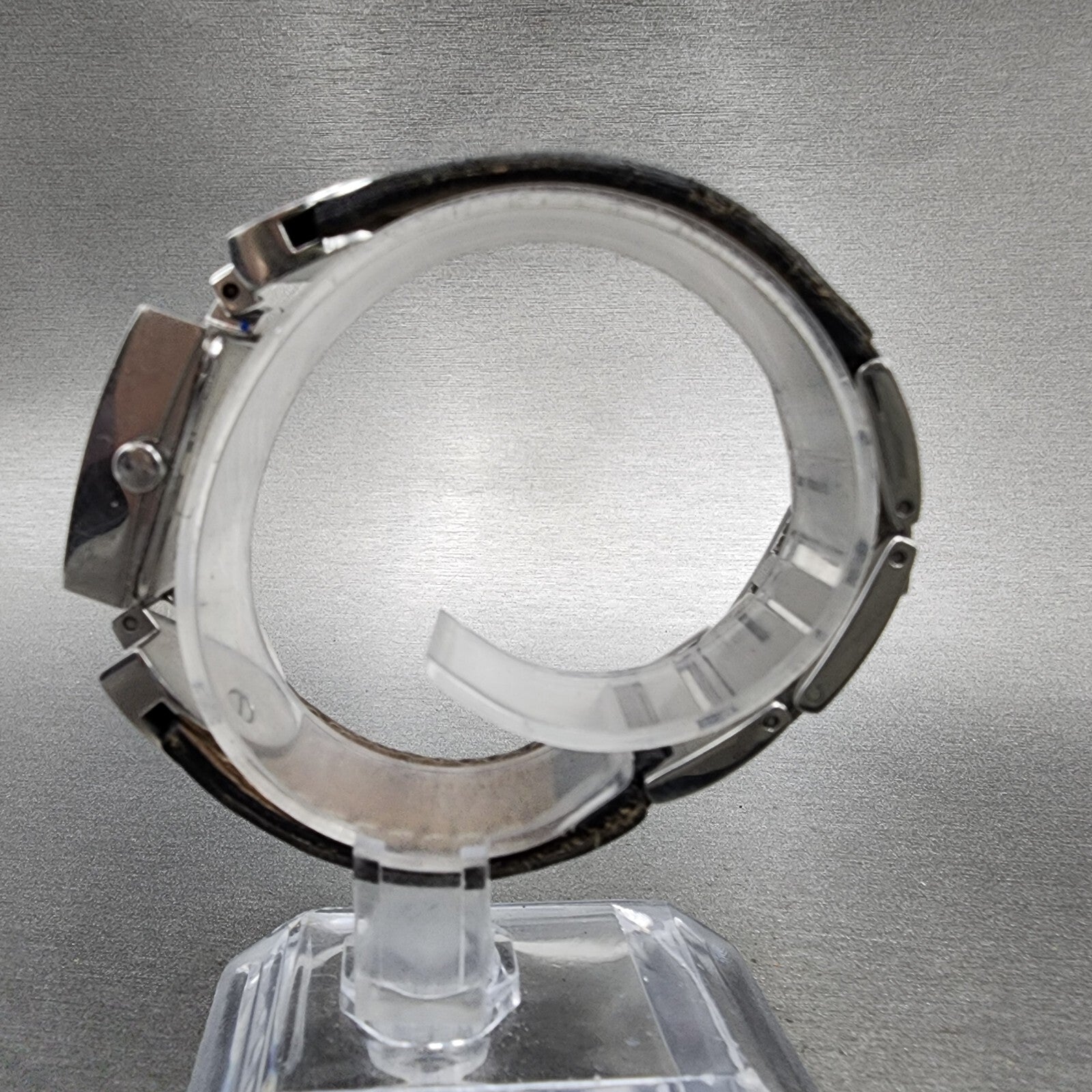 Michael Kors Watch Women 28mm White Dial Steel Date Rectangle MK4054 New Batt6