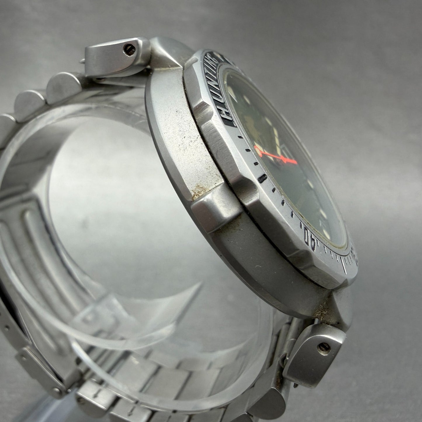 Hunting World Sportabout Dive Watch Men 41mm Green Dial Steel Date Round NewBat3