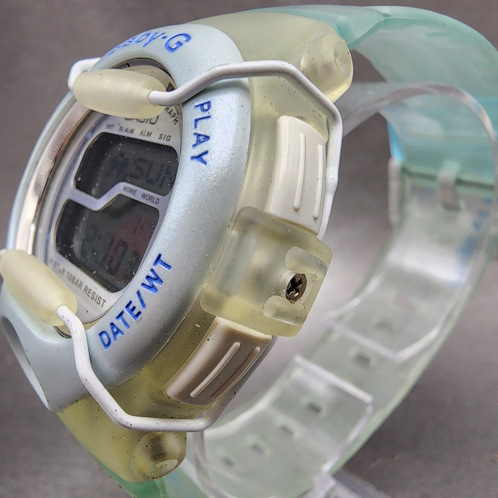 Casio BabyG Watch Women 42mm Digital Blue Clear Alarm Chrono BGT110 Pingu2