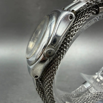 Swatch irony Mignardise Watch Women 25mm Silver Dial Silver Tone Round New Batte2