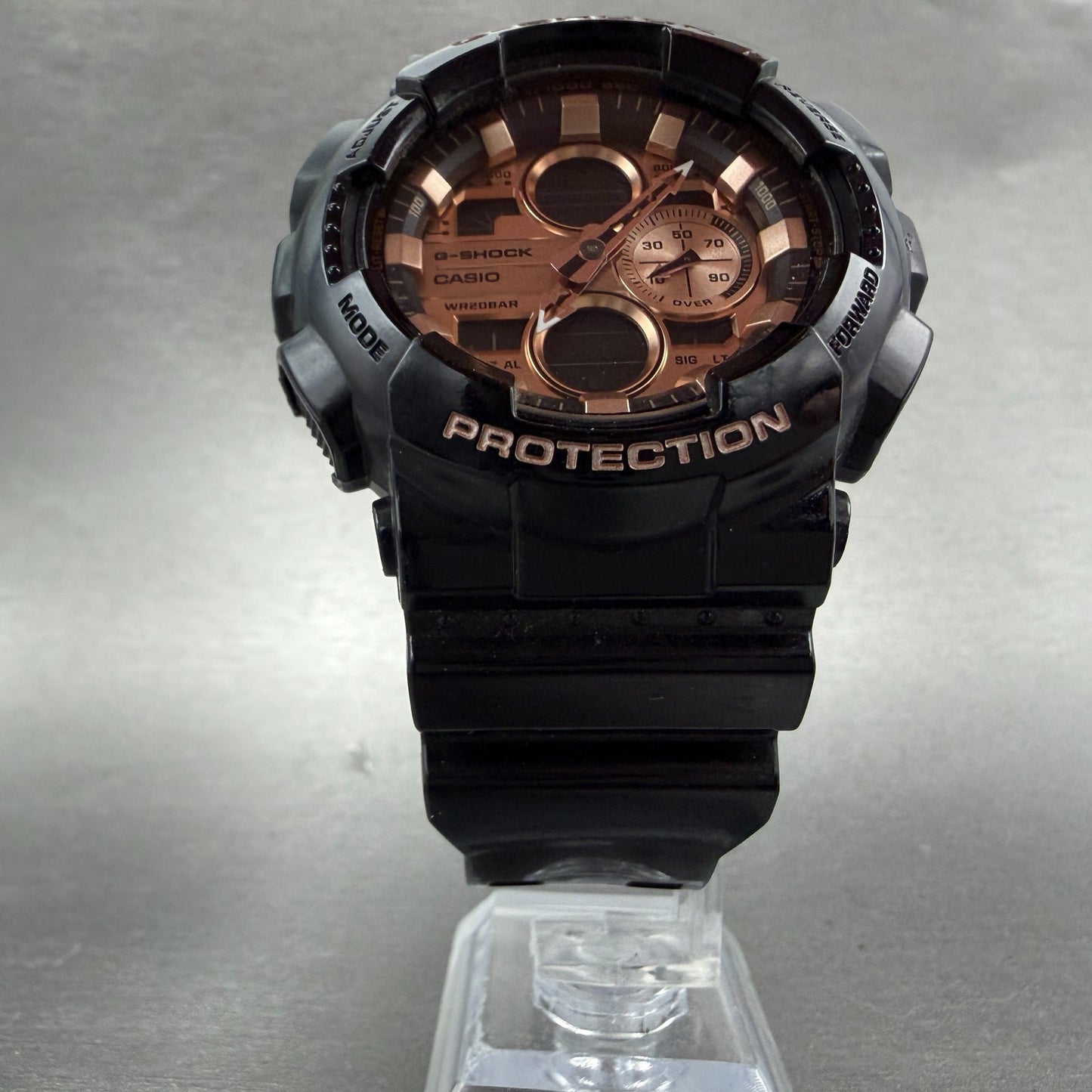 Casio G-Shock GA-140GB Watch Men 48mm Analog Digital Black Rose Gold New Battery5