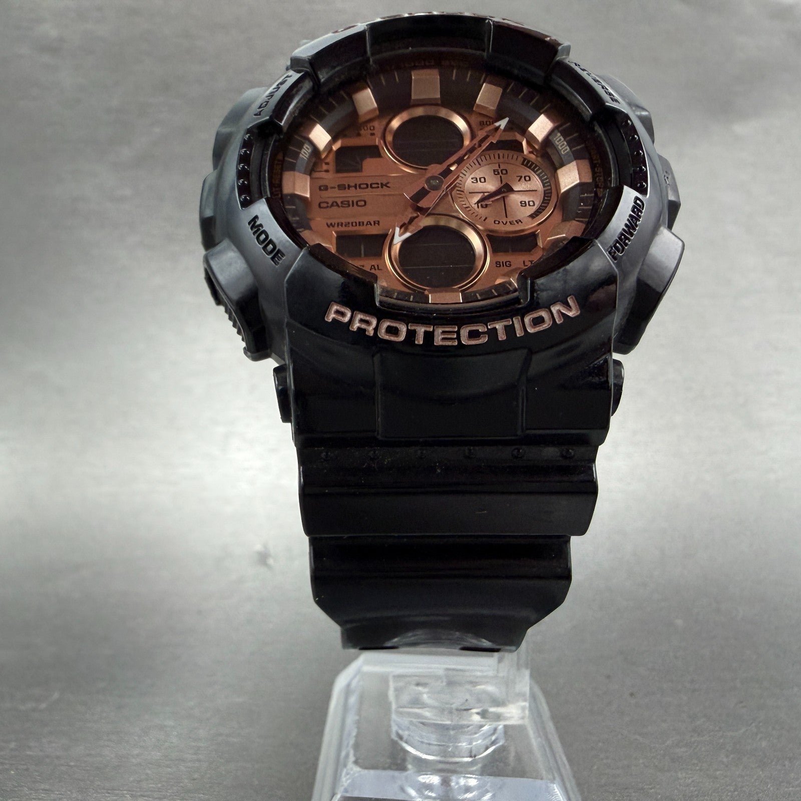 Casio G-Shock GA-140GB Watch Men 48mm Analog Digital Black Rose Gold New Battery5