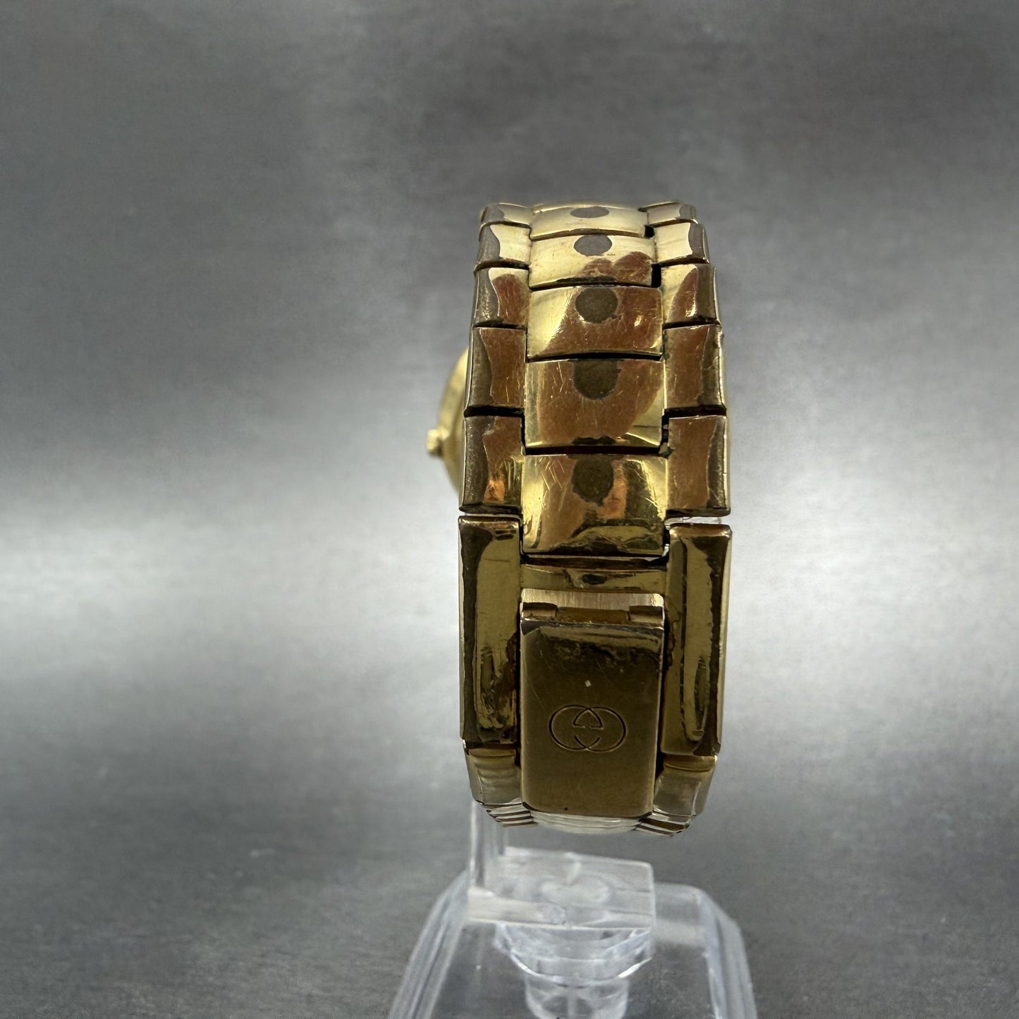 Gucci 3300M Watch Men 33mm MOP Dial Gold Plated Round Vintage PARTS8