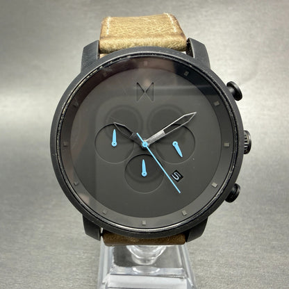 MVMT Chronograph MC02 Watch Men 45mm Black Dial Black Tone Date Round New Batter0
