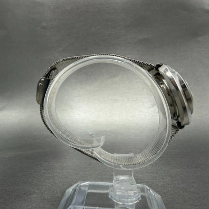 Seiko Matic Lady Watch Women 27mm Silver Dial Silver Tone Date 2517-0520 Runs9