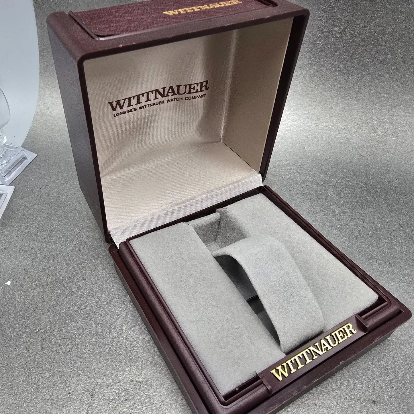 Wittnauer Watch Women 12mm Black Dial Gold Tone Rectangle AS1732 0280 New Batt13