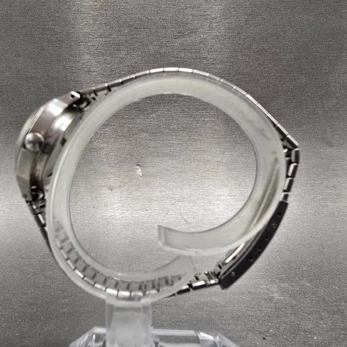 Seiko Automatic Watch Women 23mm White Dial Steel Date 2205-0240 PARTS VTG7