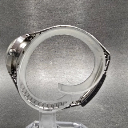 Seiko Automatic Watch Women 23mm White Dial Steel Date 2205-0240 PARTS VTG7