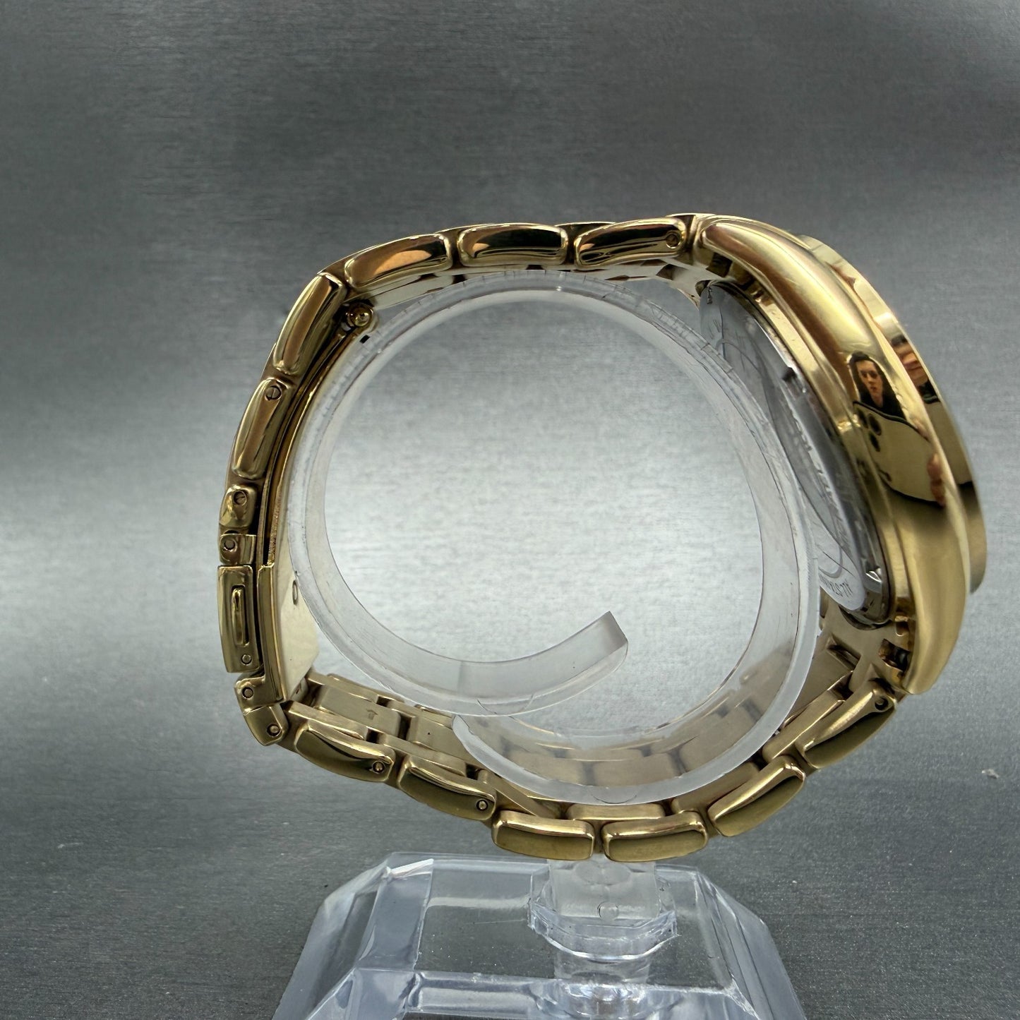 Michael Kors Watch Women 40mm MOP Dial Gold Tone Date Round MK-5310 New battery8