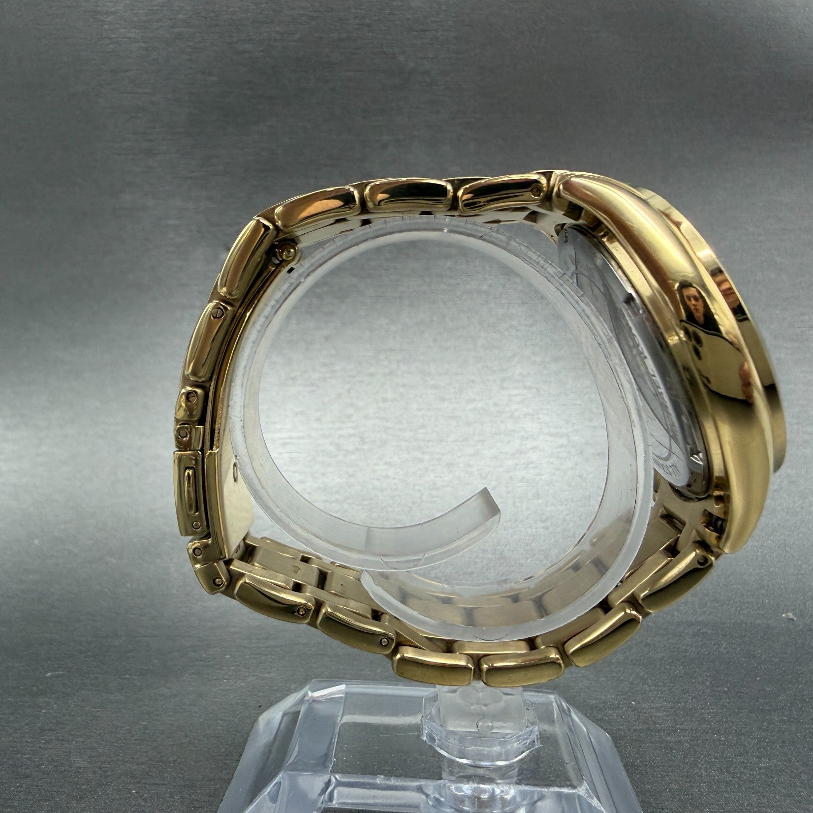 Michael Kors Watch Women 40mm MOP Dial Gold Tone Date Round MK-5310 New battery8