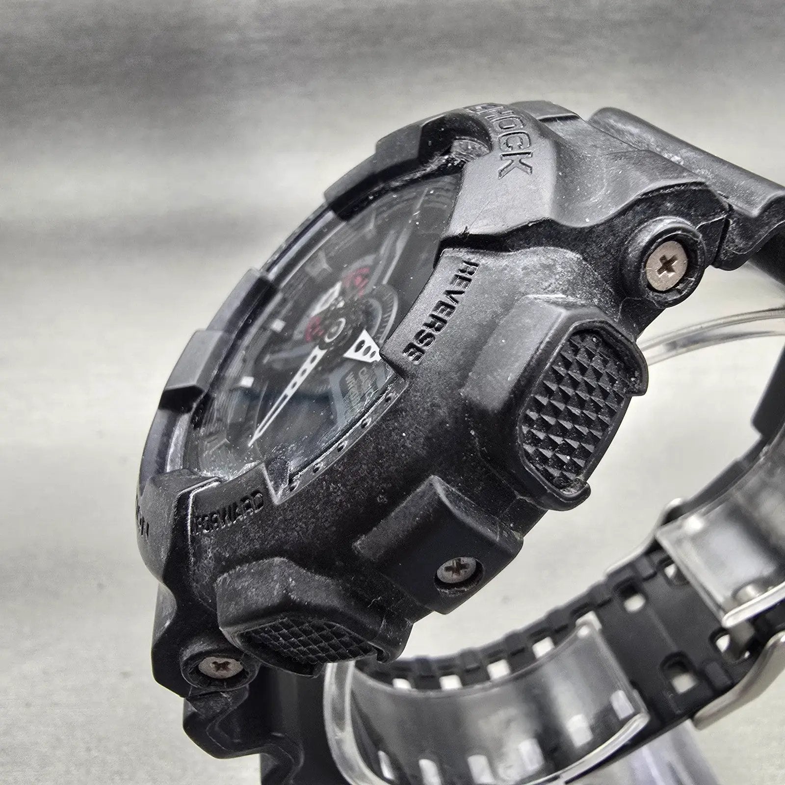Casio G-Shock GA-110MB Watch Men 51mm Black Red Alarm Chronograph New Battery2