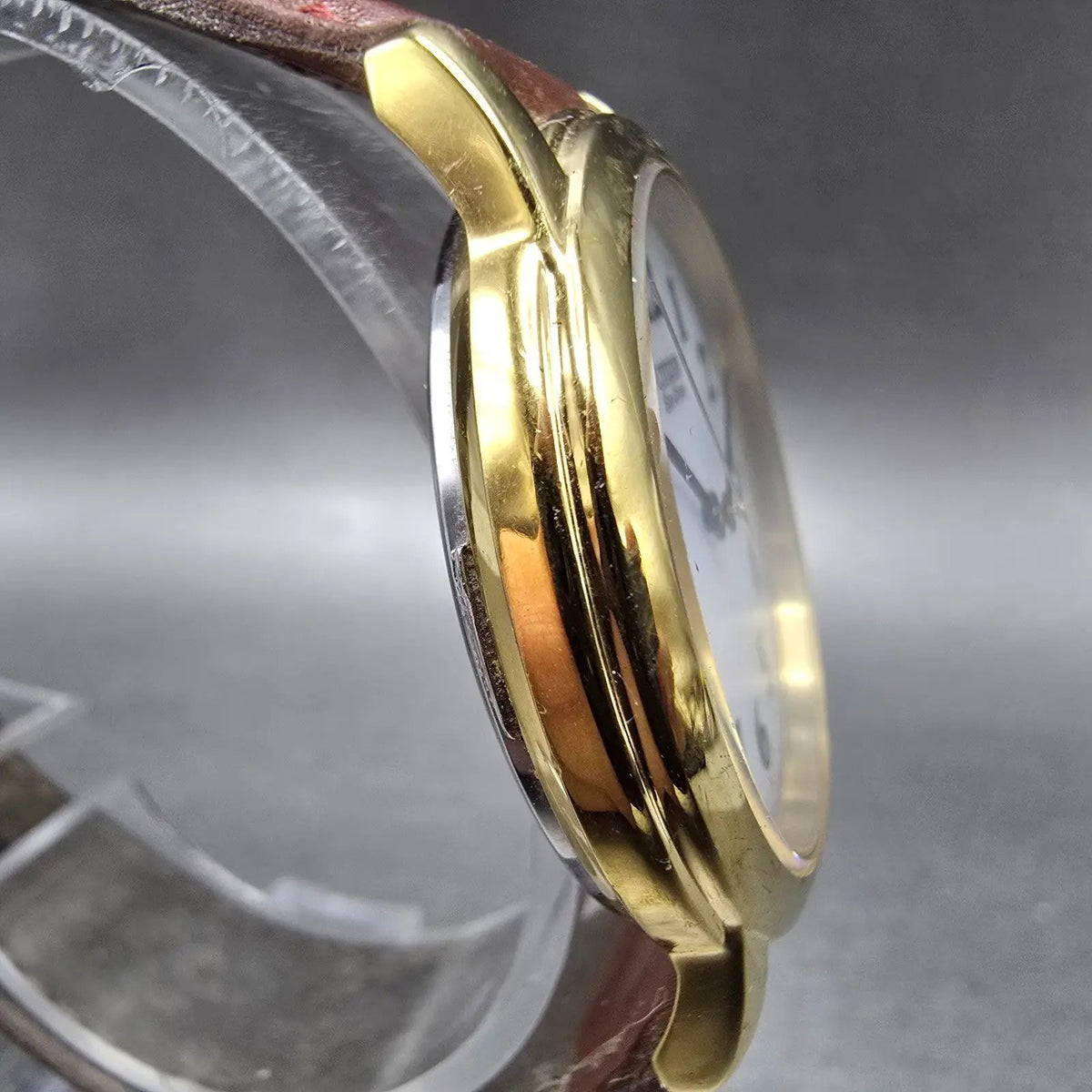 Citizen Eco-Drive Watch Men 34mm White Dial Gold Tone Round E031-K006066 PARTS4