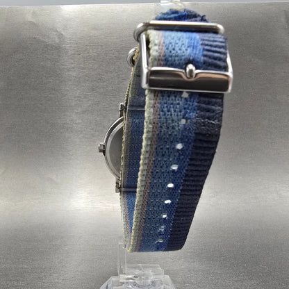 Timex Weekender Watch Men 38mm White Dial Silver Tone TW2R10400 New Battery Blue7
