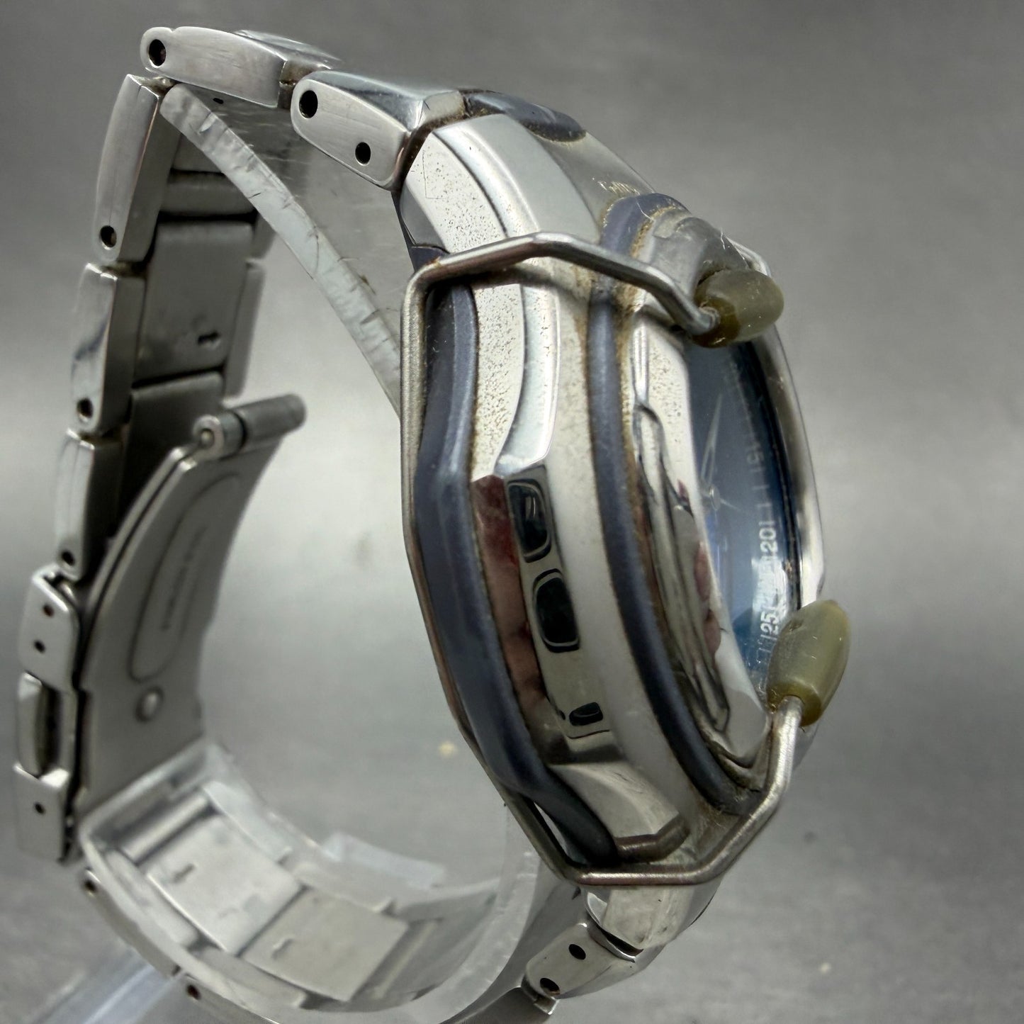 Casio Baby-G Watch Women 38mm Blue Dial Silver Tone Round MSG-600 New Battery3