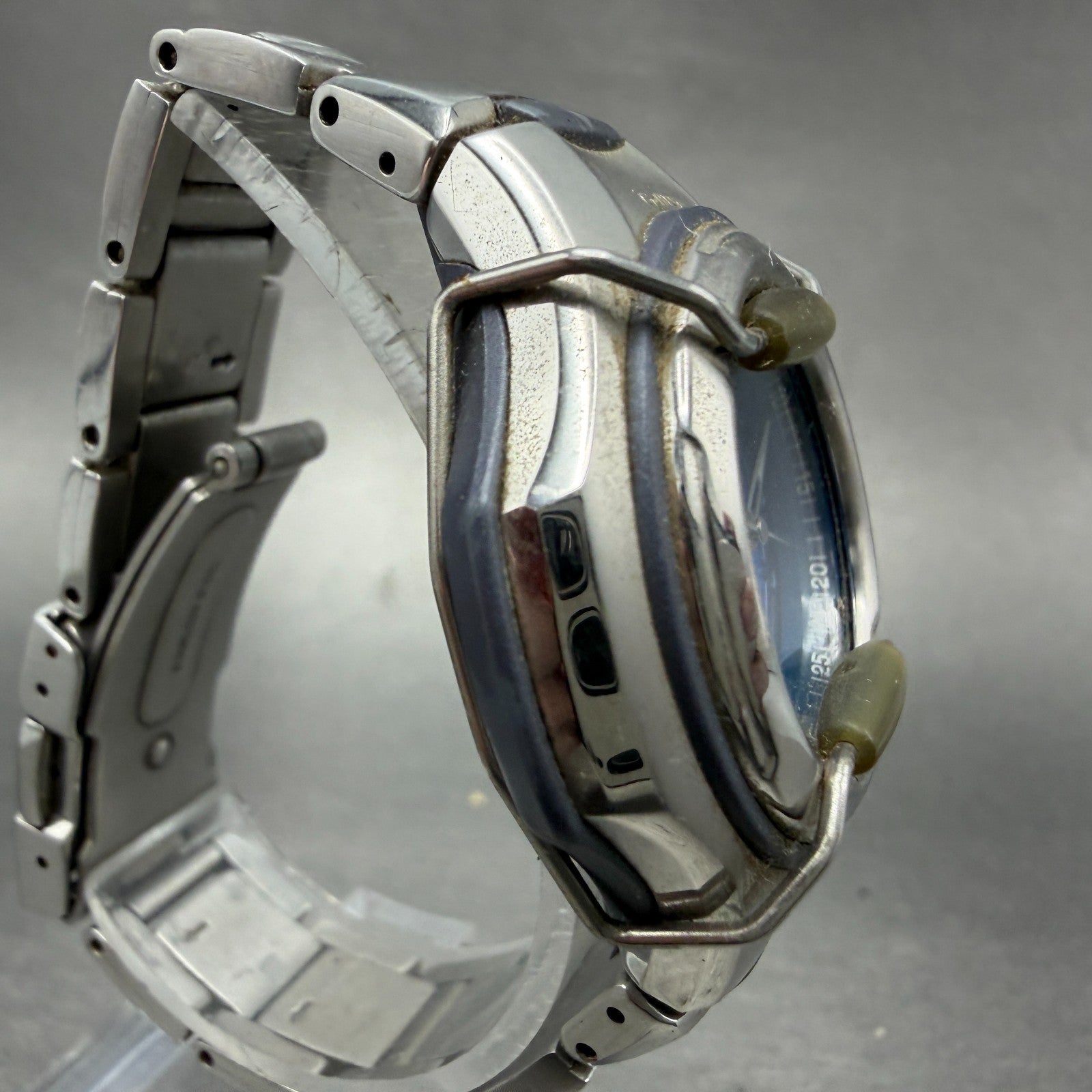 Casio Baby-G Watch Women 38mm Blue Dial Silver Tone Round MSG-600 New Battery3