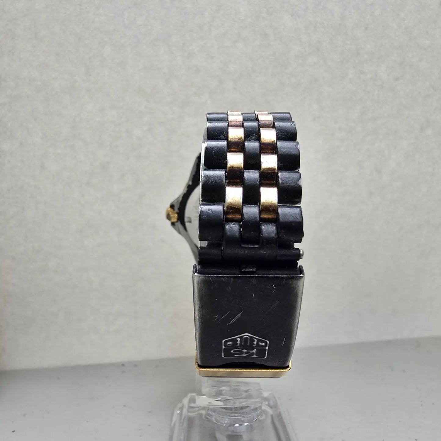 Tag Heuer Professional 1000 Watch Men 37mm Black Dial Two Tone Date New Battery7