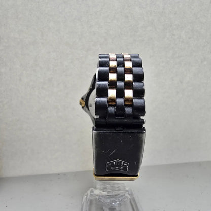 Tag Heuer Professional 1000 Watch Men 37mm Black Dial Two Tone Date New Battery7