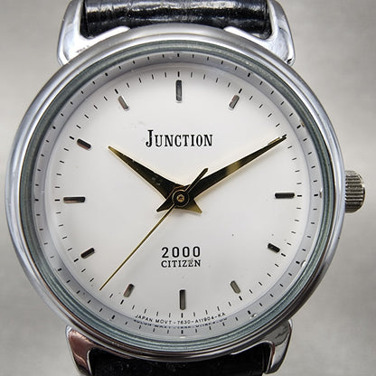 Citizen Junction 2000 Watch Women 26mm White Dial Silver Tone Round New Battery1