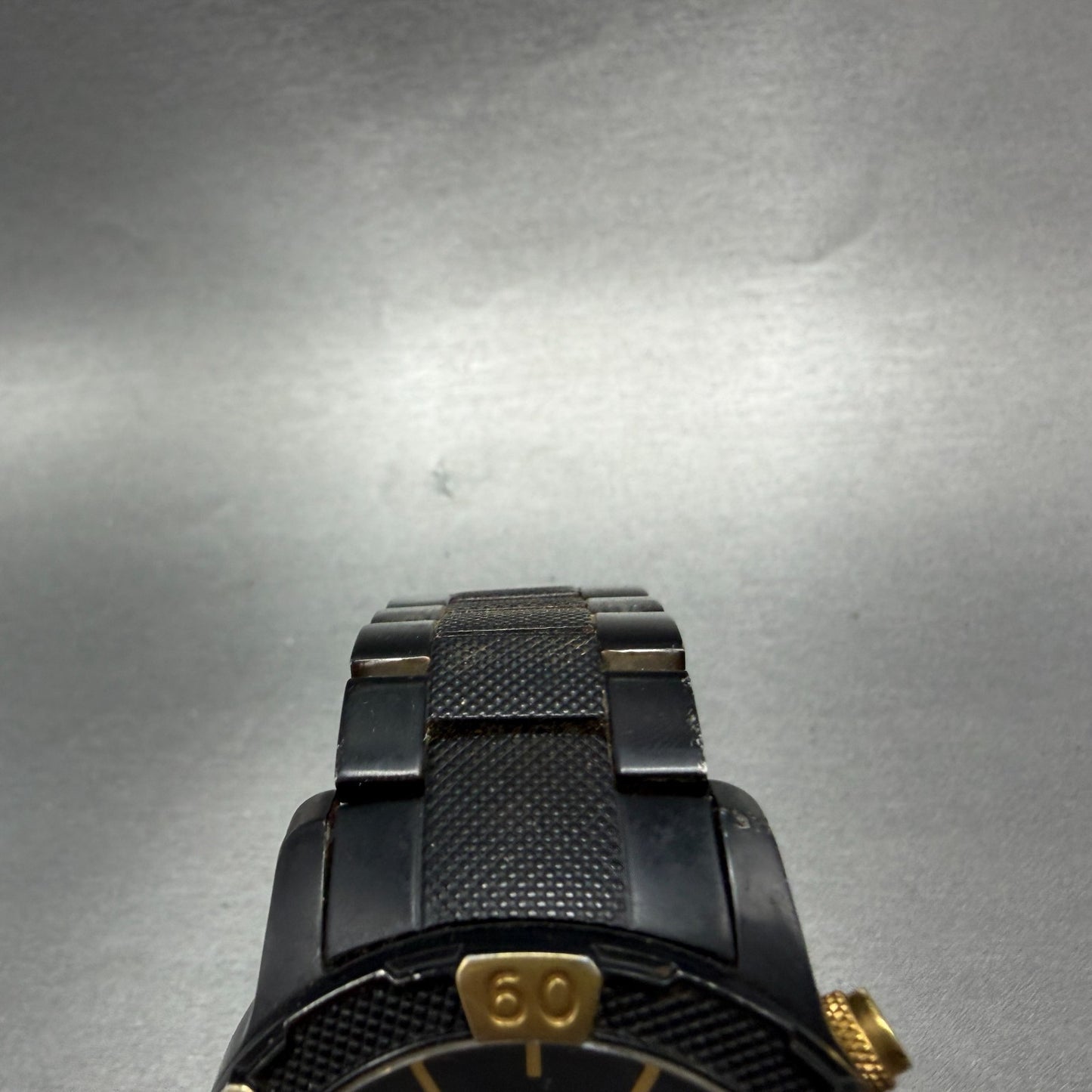 Michael Kors Chrono Watch Men 45mm Black Dial Two Tone Date Round MK-8088 NewBat4