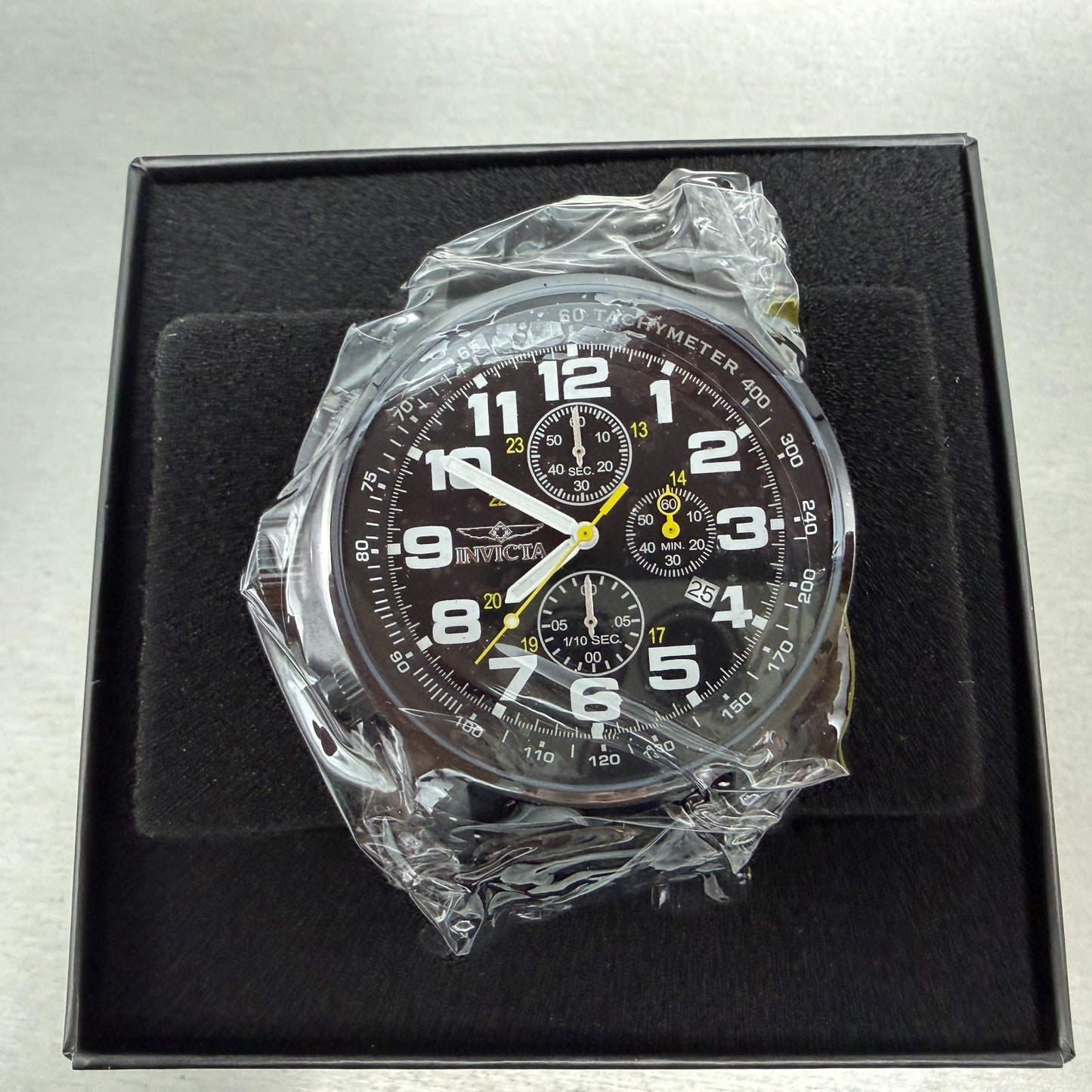 Invicta I-Force Chrono Watch Men 46mm Black Dial Black Tone Date 3332 NIB0