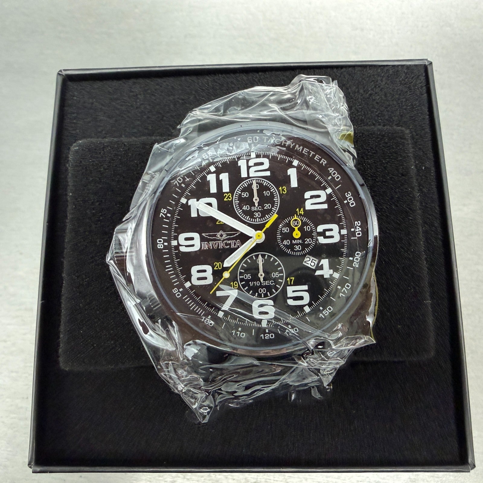 Invicta I-Force Chrono Watch Men 46mm Black Dial Black Tone Date 3332 NIB0