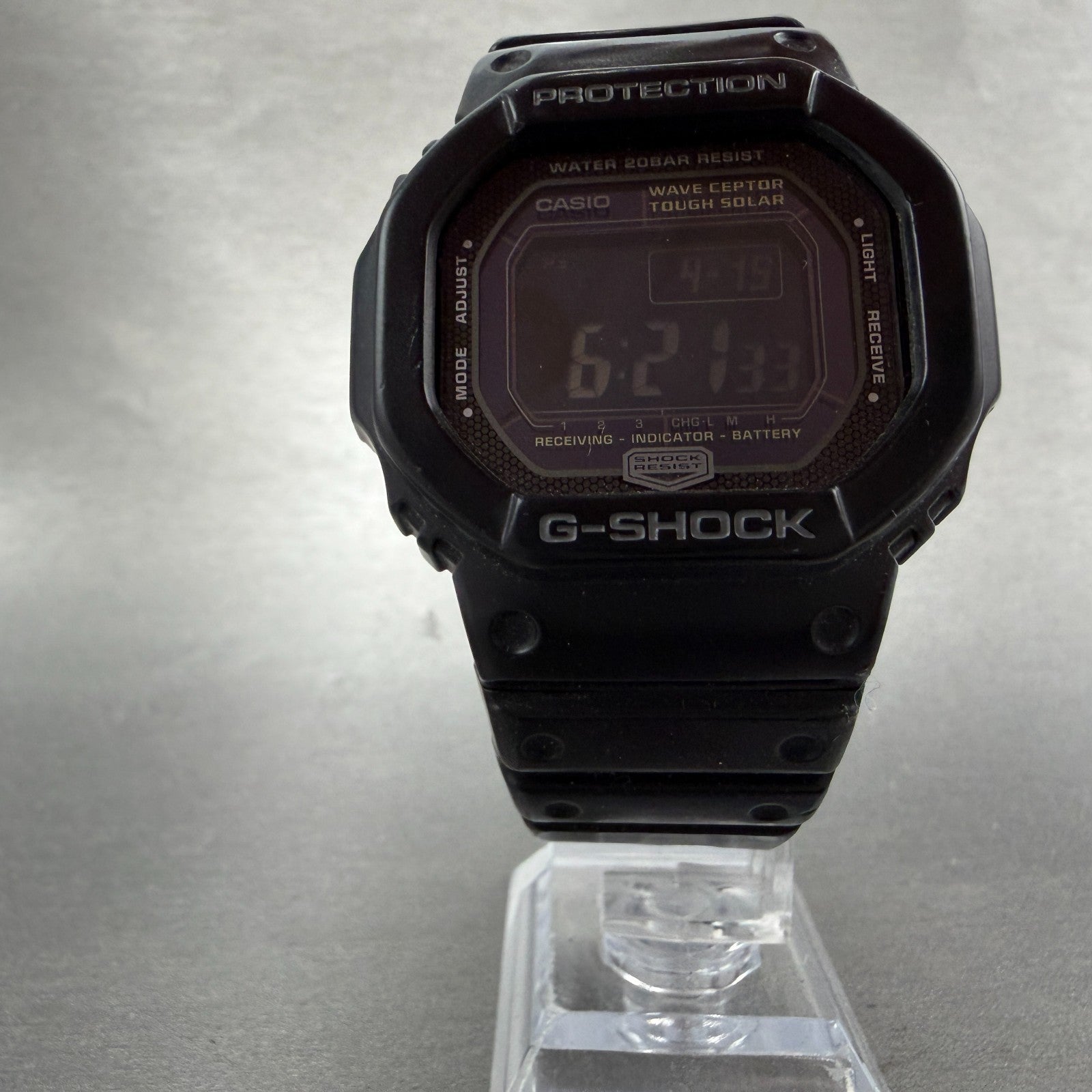 Casio G-Shock GW-5600BJ Watch Men 44mm Black Solar Alarm Chronograph Works5
