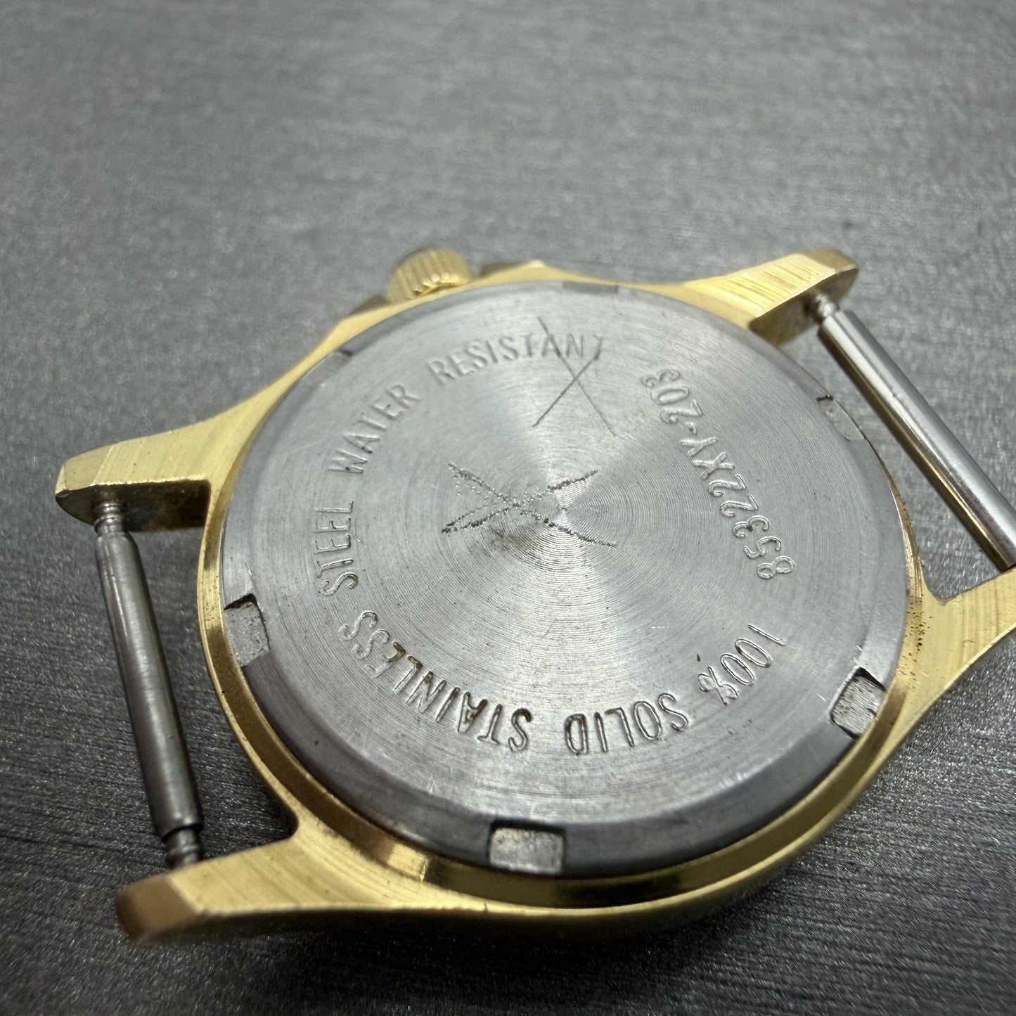 LL Bean Field Watch Women 27mm Gray Dial Gold Tone Date Round Vintage PARTS7