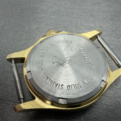 LL Bean Field Watch Women 27mm Gray Dial Gold Tone Date Round Vintage PARTS7