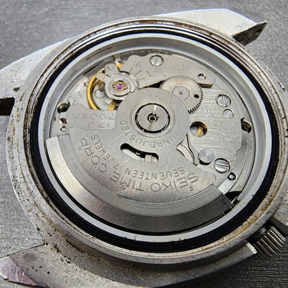 Seiko Automatic Watch Men 38mm White Dial Silver Tone Daydate 70098088 PARTS12