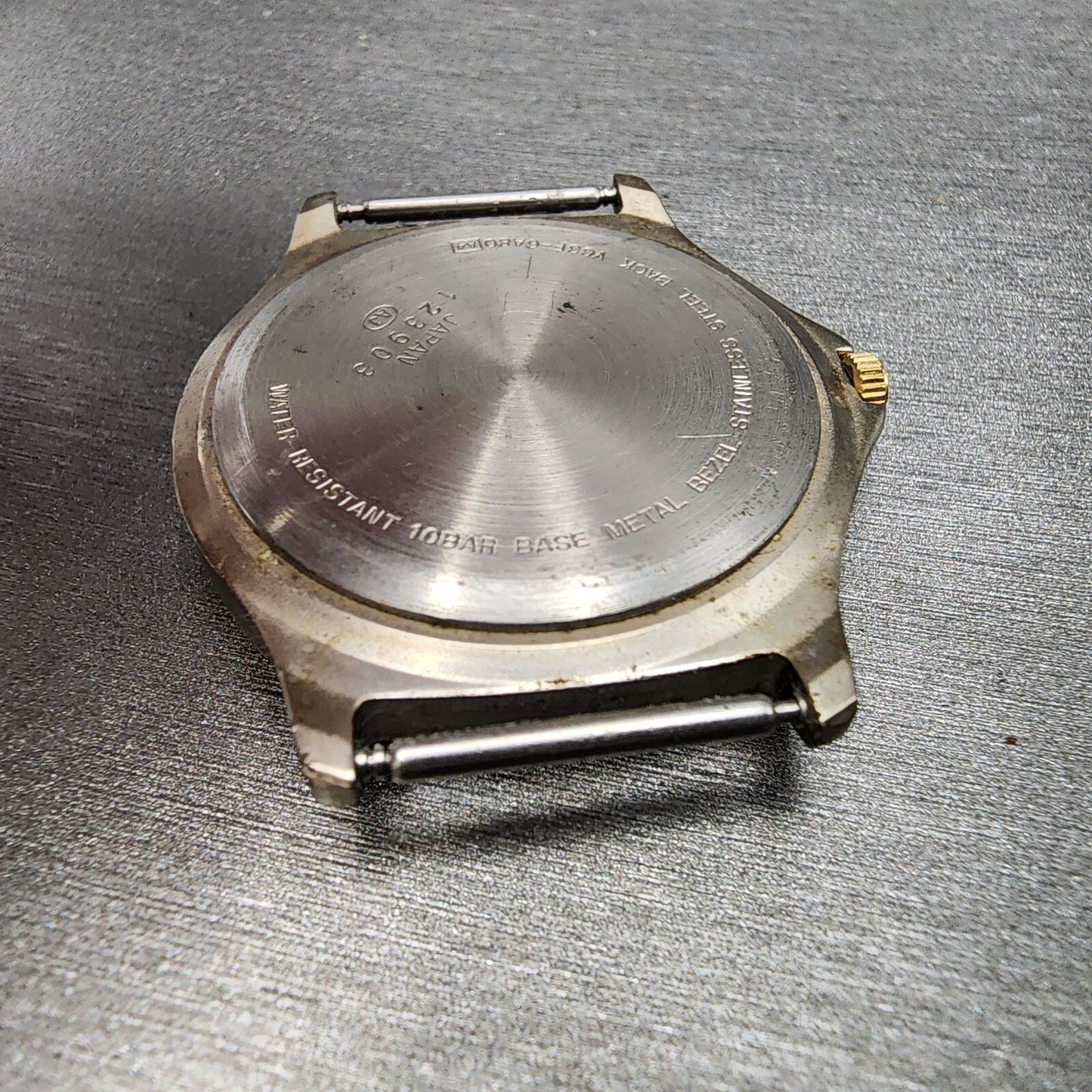 Seiko Alba Field Gear Watch Men 35mm Cream Dial Two Tone Daydate Month Day night9