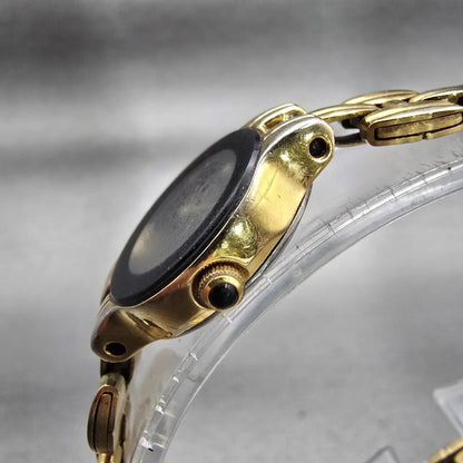 Citizen CQ Watch Women 20mm Black Dial Gold Tone Round 3220-S23306 New Battery2