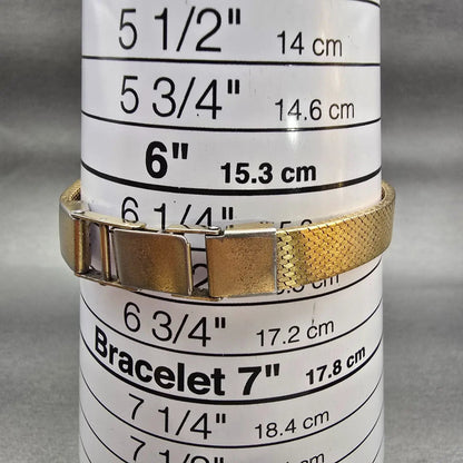 Citizen CQ Watch Women 21mm Champagne Dial Gold Tone Oval 4-830571 New Battery9