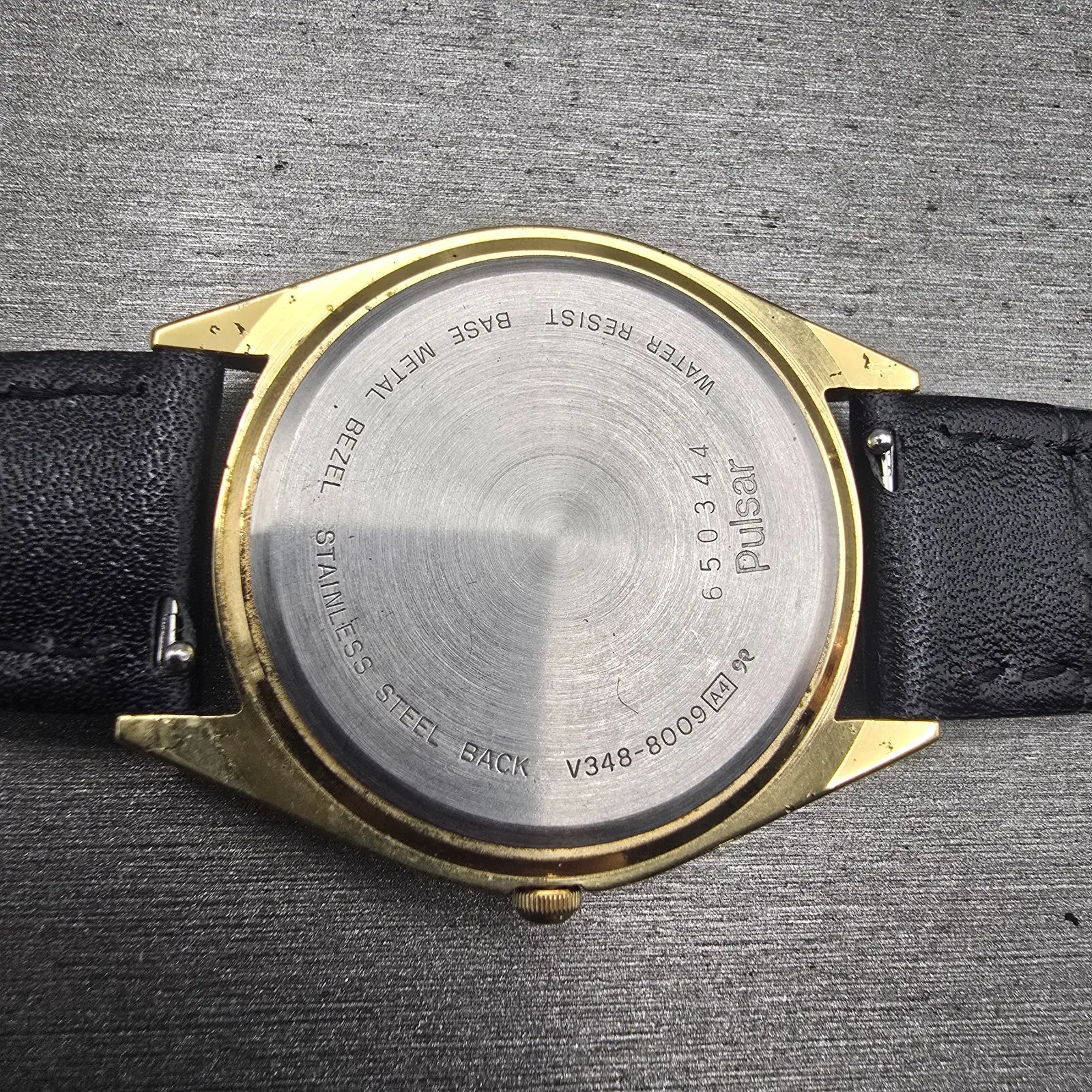 Seiko Pulsar President Watch Men 35mm Champagne Dial Gold Tone Daydate New Batt10