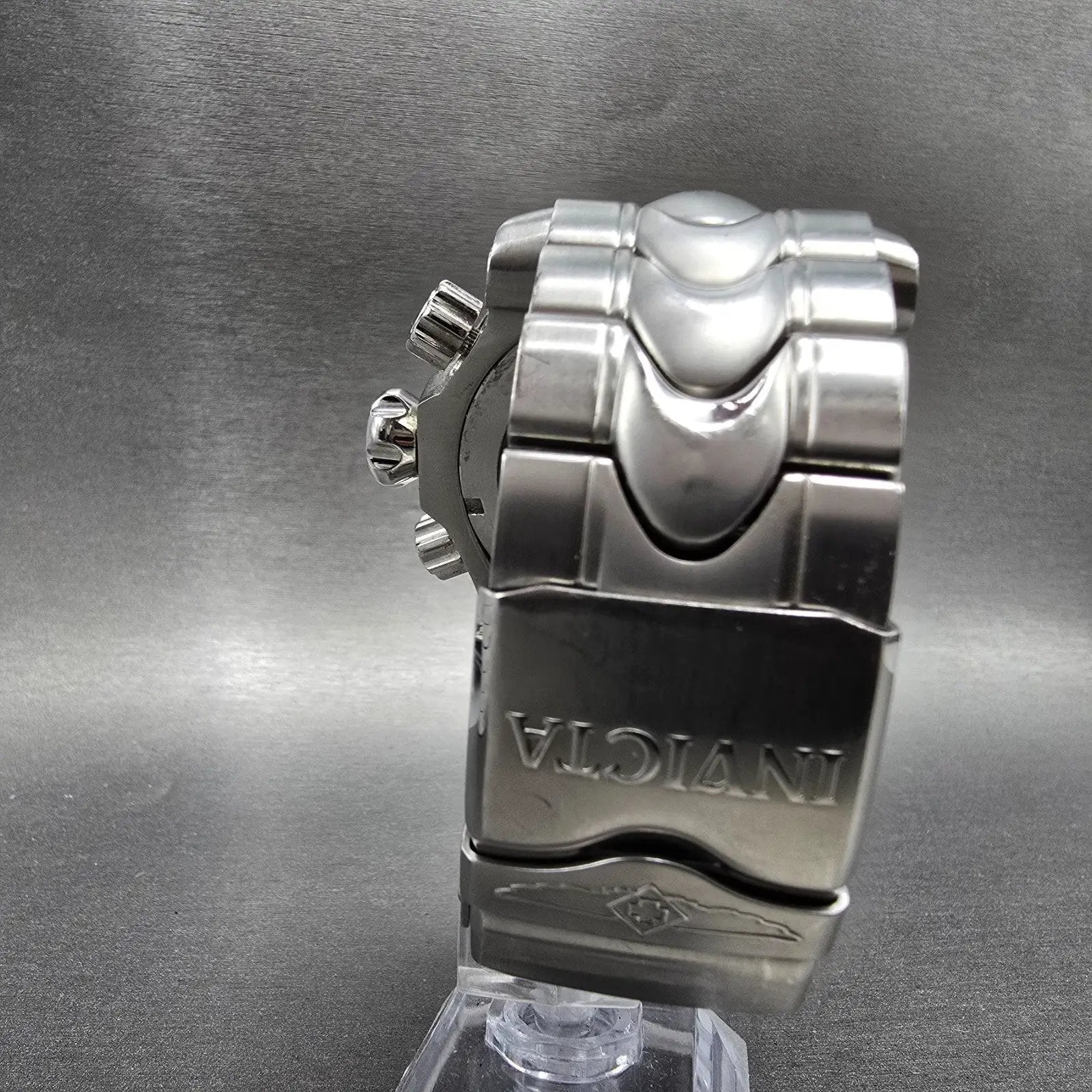 Invicta Venom Chronograph Watch Men 54mm Silver Dial Steel Date 25045 New Batt7