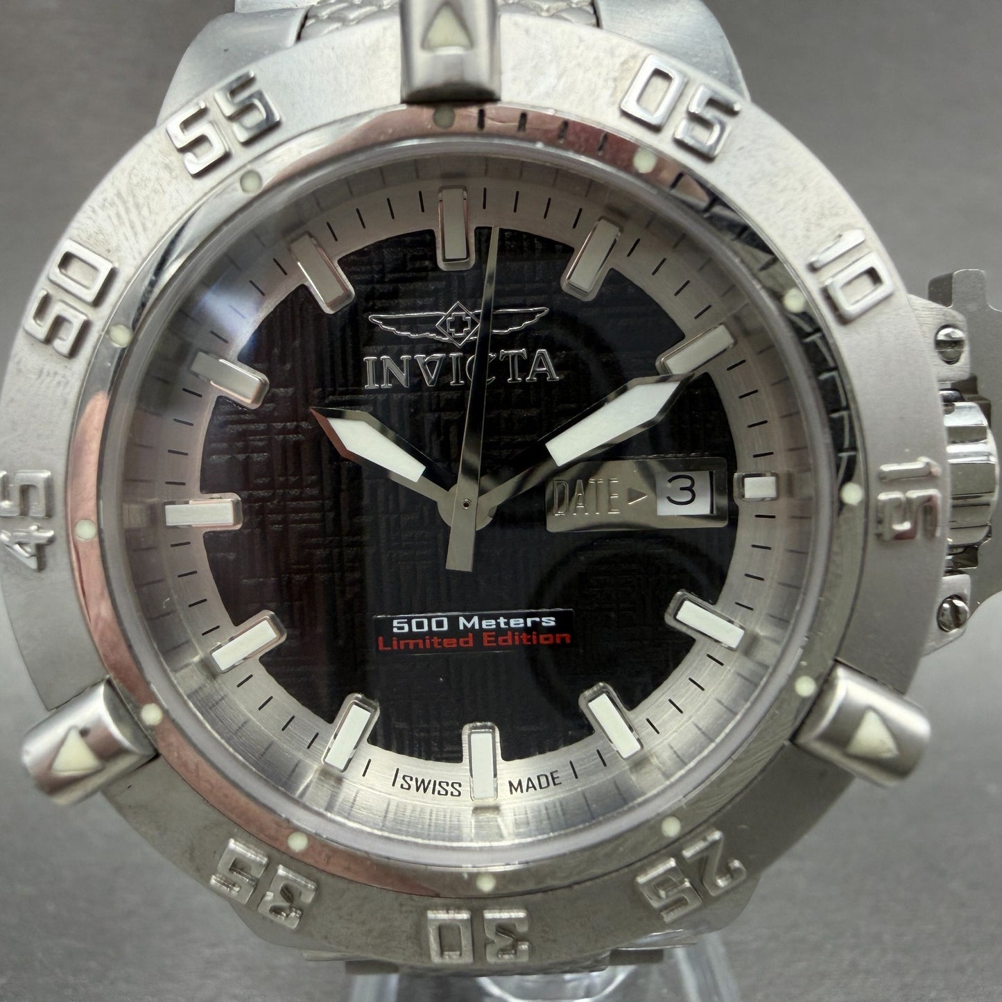 Invicta Subaqua Noma Dive Watch Men 42mm Black Dial Steel Date 5422 New batt1