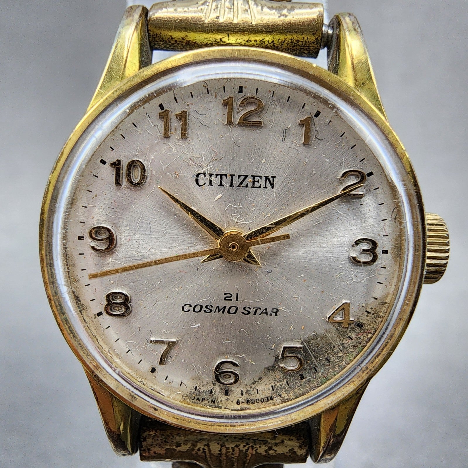 Citizen Cosmo Star Watch Women 22mm Silver Dial Gold Tone Manual 4620054 Runs1