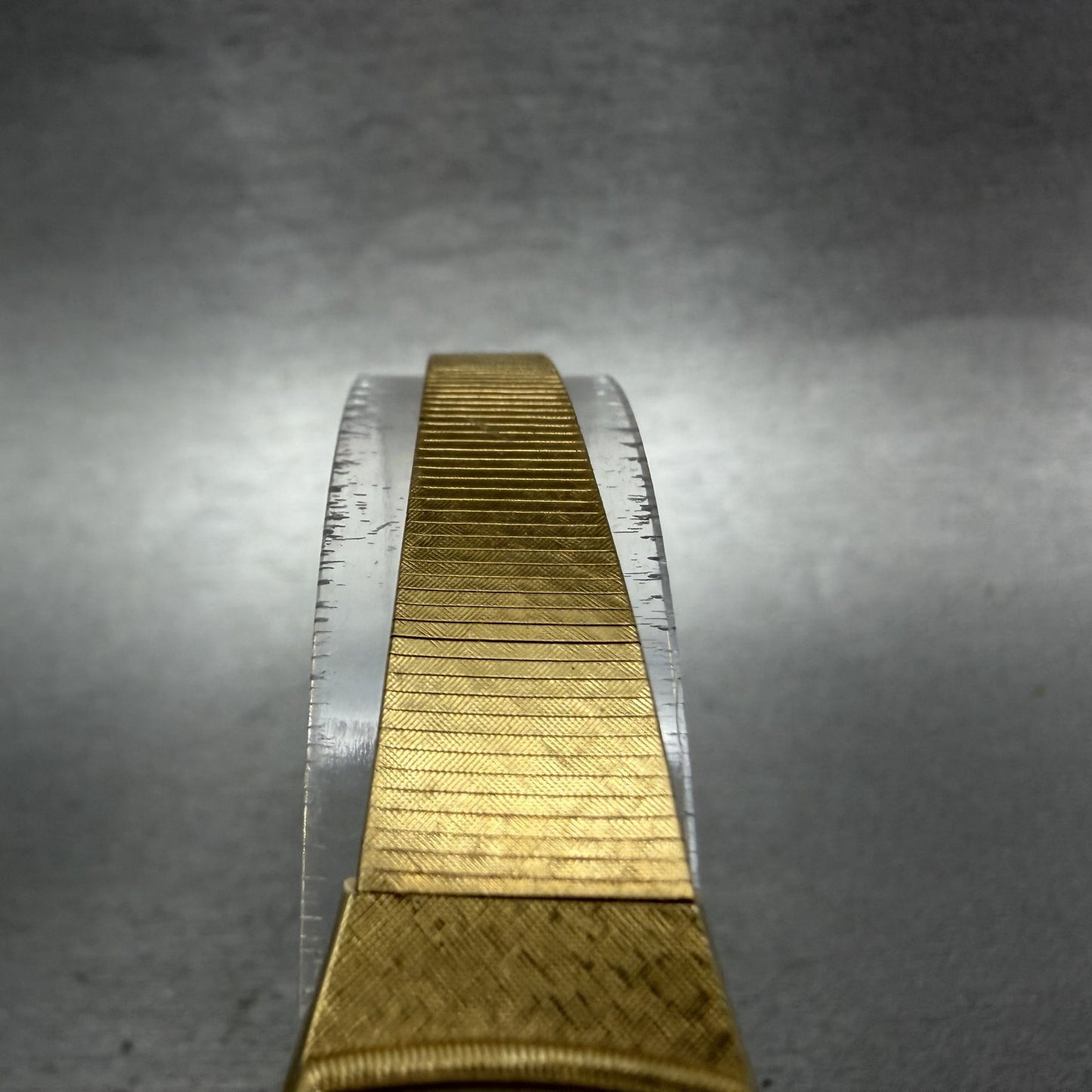 Seiko Watch Women 18mm Champagne Dial Gold Tone Rectangle 1400-8029 New Batt ABC4