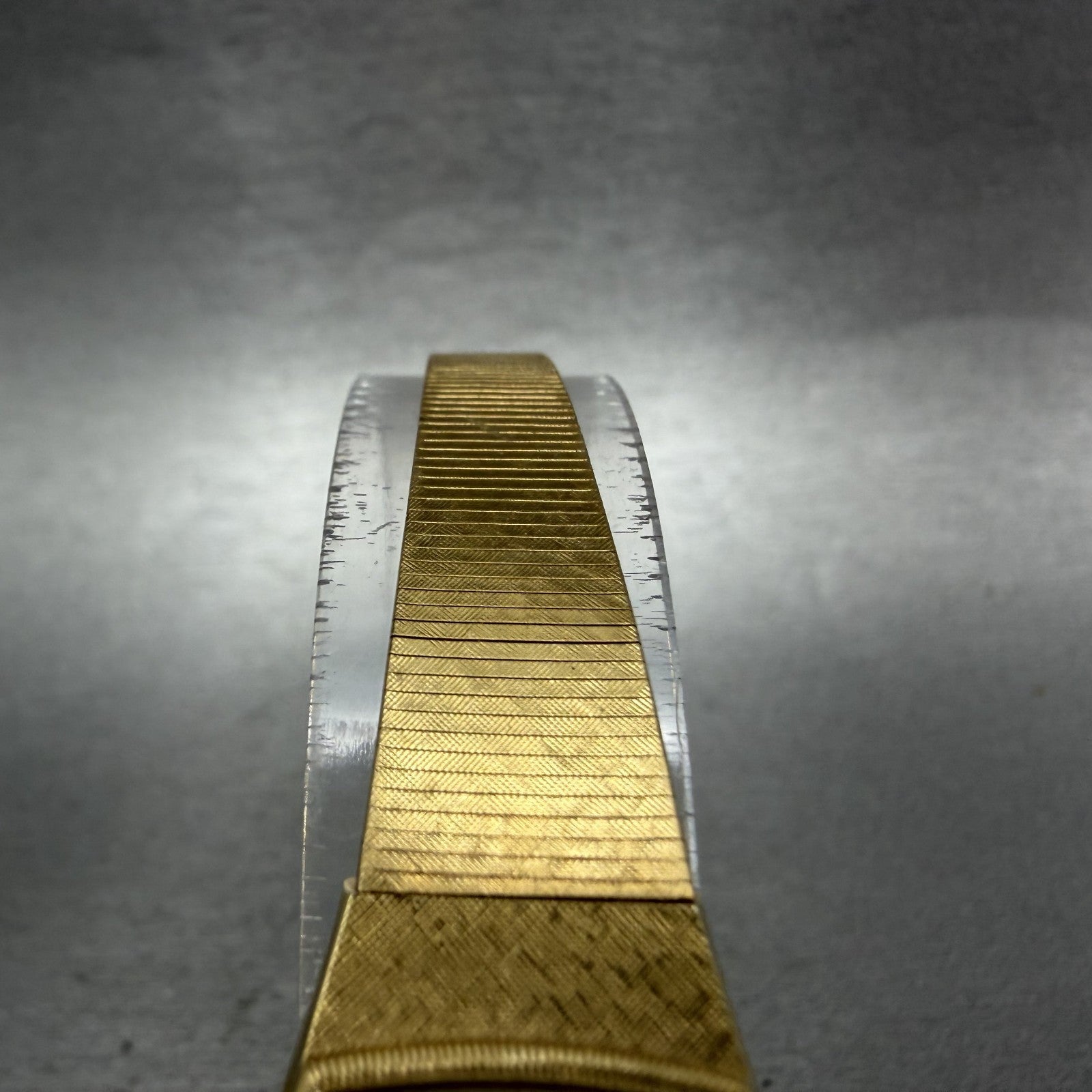 Seiko Watch Women 18mm Champagne Dial Gold Tone Rectangle 1400-8029 New Batt ABC4