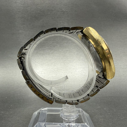 Seiko DX Automatic Watch Men 37mm Brown Dial Gold Tone Daydate 6106-7619 Runs8