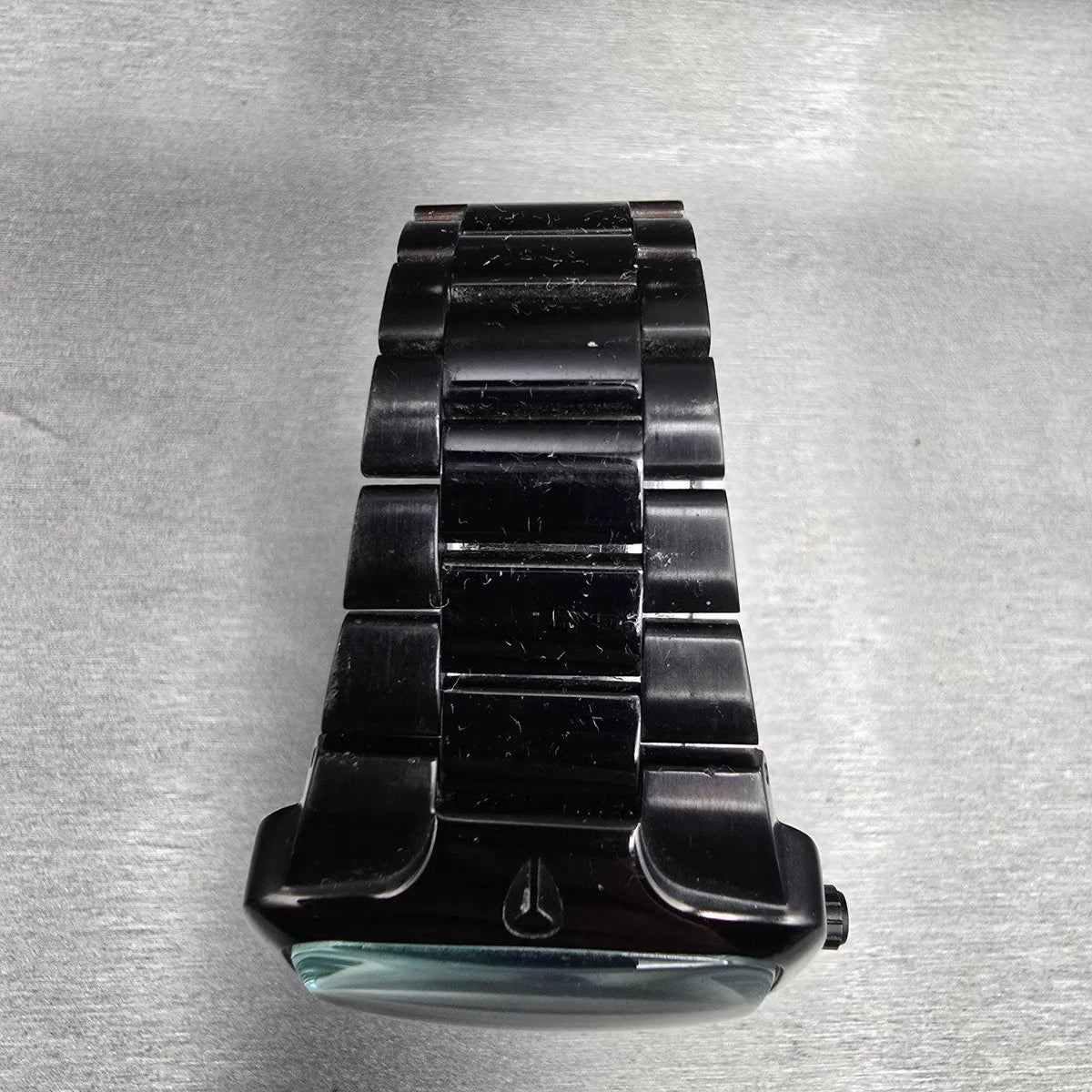 Nixon The Player Watch Men 40mm Black Dial Black Tone Rectangle New Battery4