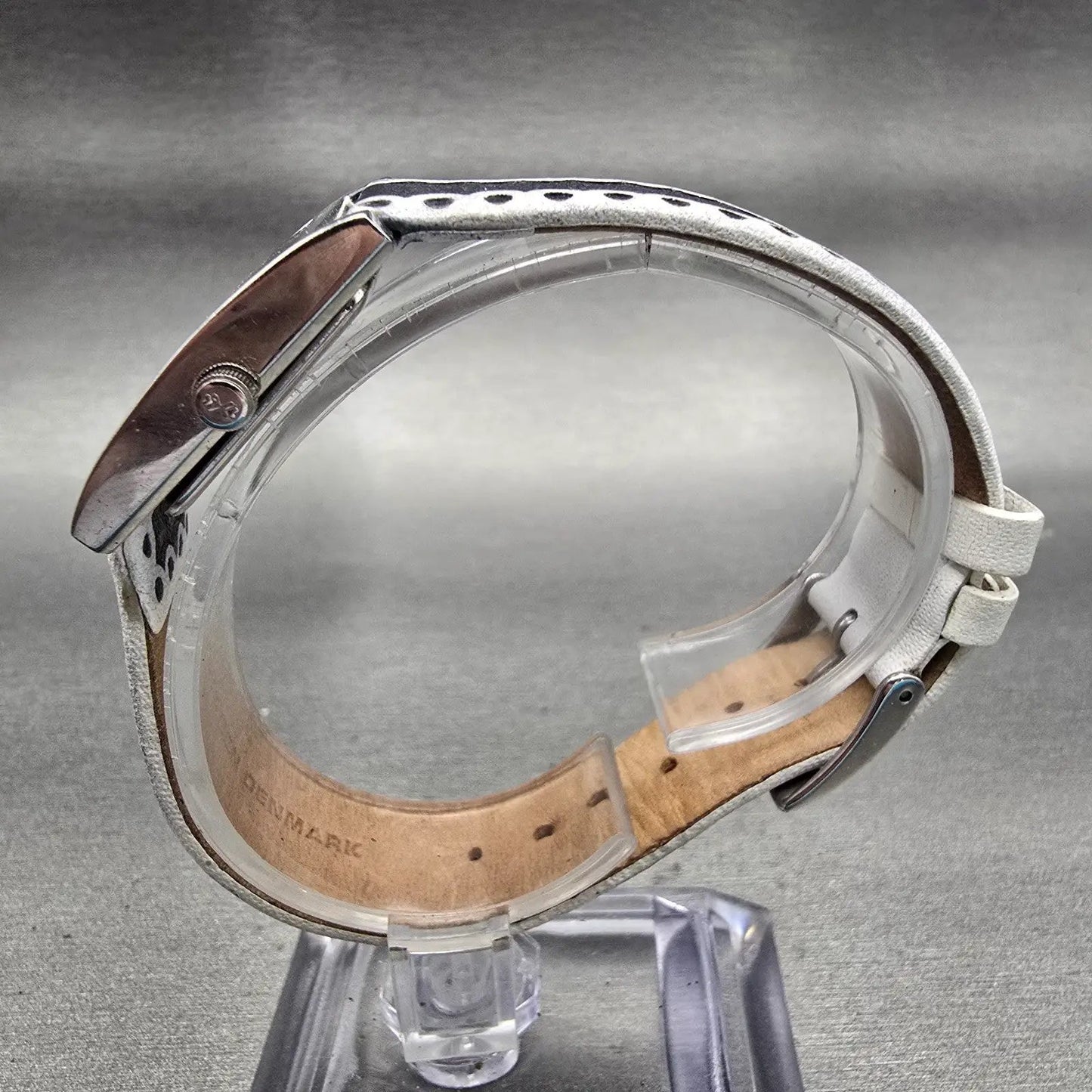 Skagen Watch Women 22mm MOP Dial Silver Tone Rectangle N228SSLBW New Battery6