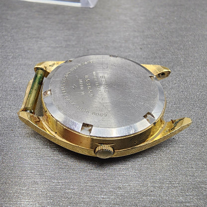 Seiko SQ Watch Men 36mm Champagne Dial Gold Tone Daydate Round 43368089 PARTS10
