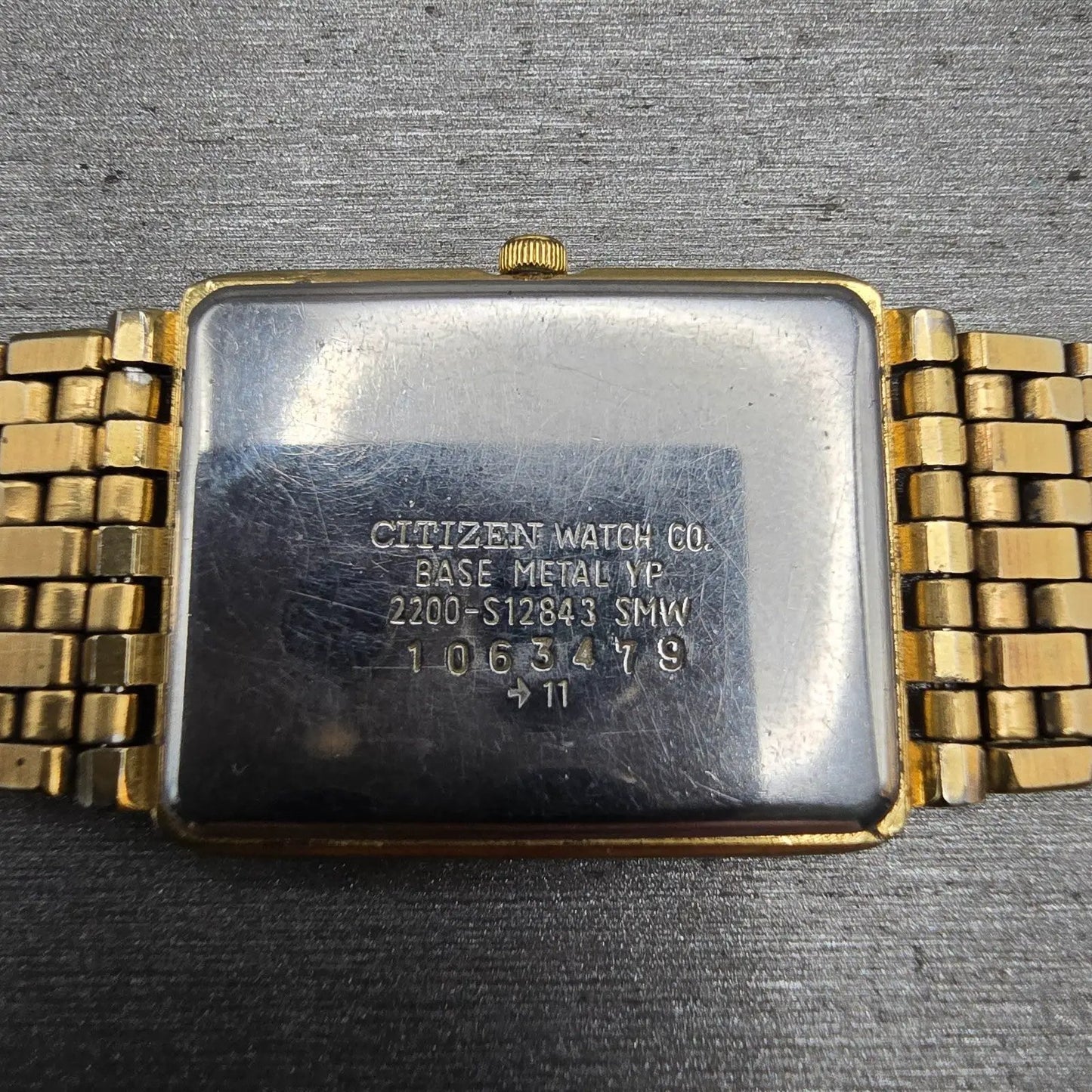 Citizen Elegance Watch Men 22mm MOP Dial Gold Tone 2200-S12843 New Battery VTG10