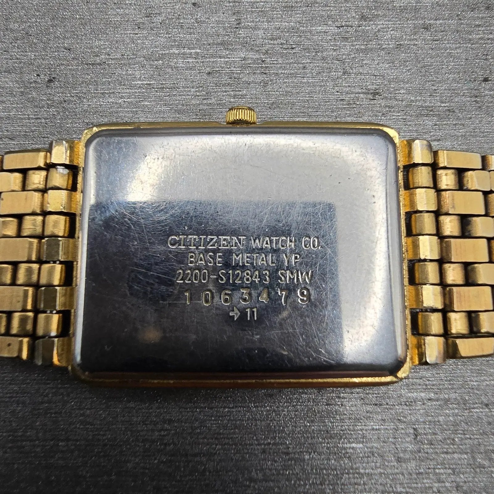 Citizen Elegance Watch Men 22mm MOP Dial Gold Tone 2200-S12843 New Battery VTG10