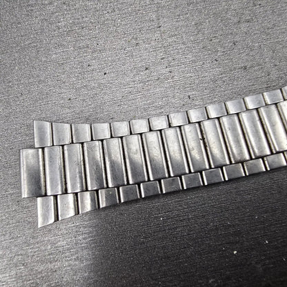 Seiko Bracelet 9mm Stainless Steel Silver Tone Tri Folding Clasp VTG Japan2