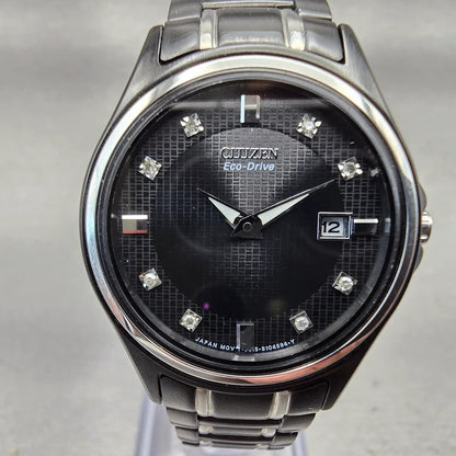 Citizen Eco-Drive Watch Women 27mm Black Dial Two Tone Date J015-S070112 Works1
